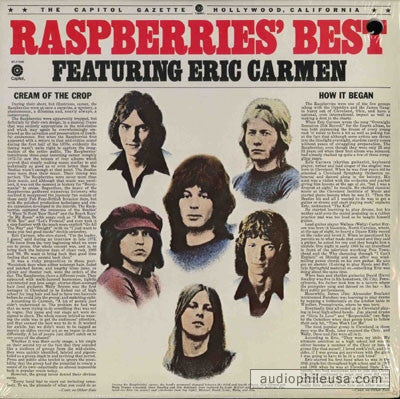 Raspberries : Raspberries' Best - Featuring Eric Carmen (LP, Comp)