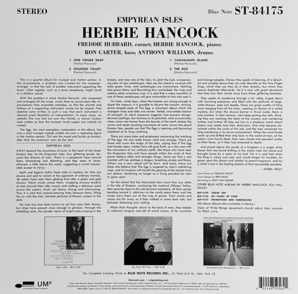 Herbie Hancock : Empyrean Isles (LP, Album, RE, 180)