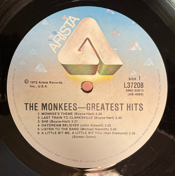 The Monkees : The Monkees Greatest Hits (LP, Comp, RE)