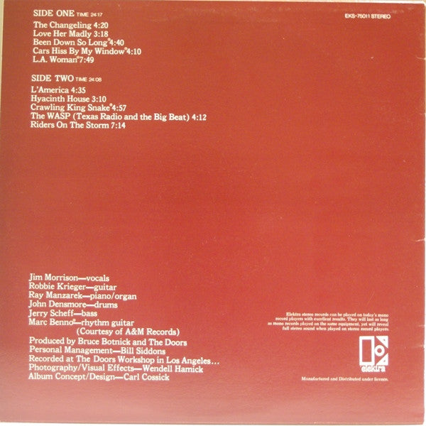 The Doors : L.A. Woman (LP, Album, RP)