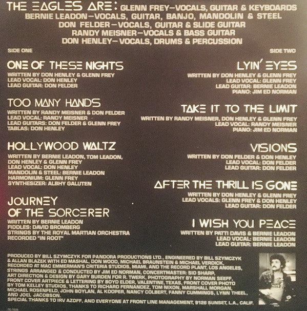 Eagles : One Of These Nights (LP, Album)