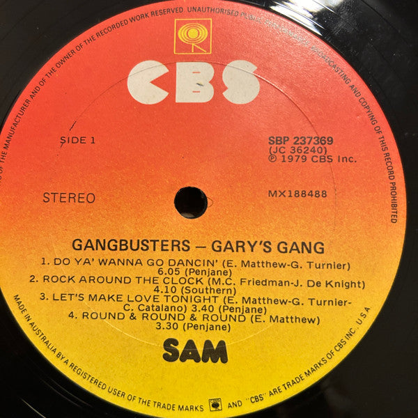 Gary's Gang : Gangbusters (LP, Album)