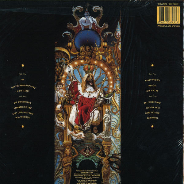 Michael Jackson : Dangerous (2xLP, Album, M/Print, RE, RM, 180)