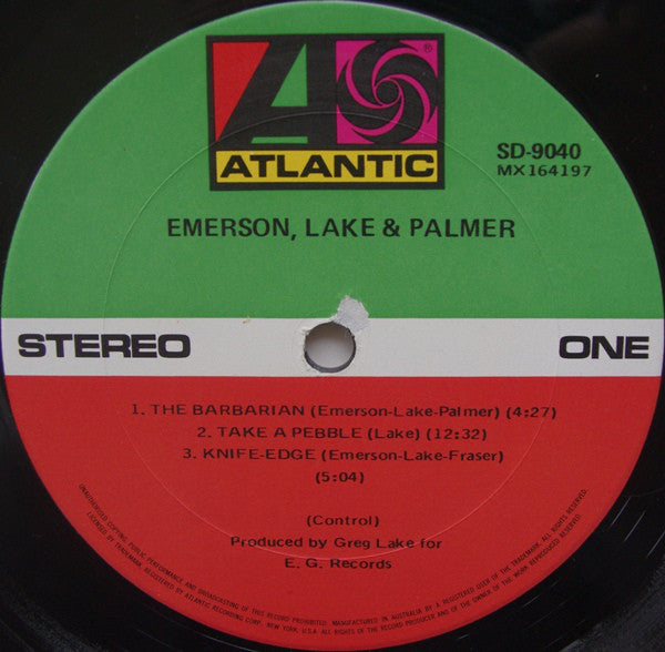 Emerson Lake & Palmer* : Emerson, Lake & Palmer (LP, Album)
