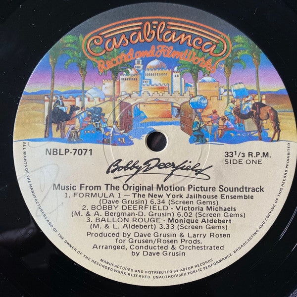 Dave Grusin : Bobby Deerfield (Music From The Original Motion Picture Soundtrack) (LP, Album)