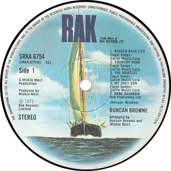 Duncan Browne : Duncan Browne (LP, Album)