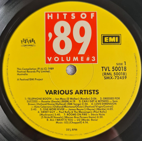Various : Hits Of '89 Volume 3 (LP, Comp)