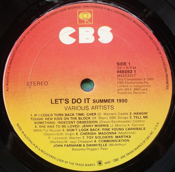Various : Let's Do It (Summer 1990) (LP, Comp)