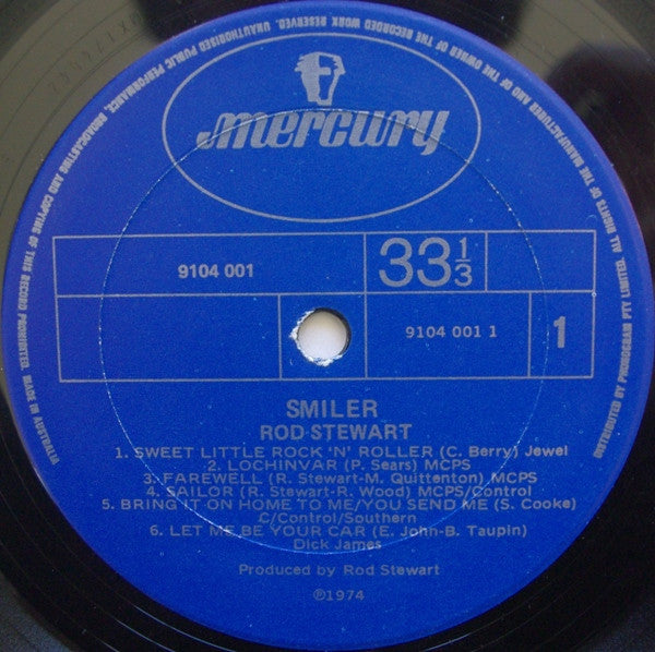 Rod Stewart : Smiler (LP, Album)