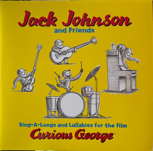 Jack Johnson And Friends* : Sing-A-Longs And Lullabies For The Film Curious George (LP, Album, RE)