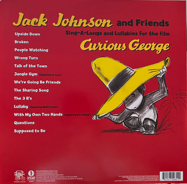 Jack Johnson And Friends* : Sing-A-Longs And Lullabies For The Film Curious George (LP, Album, RE)