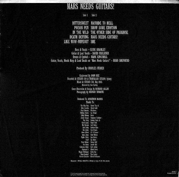 Hoodoo Gurus : Mars Needs Guitars! (LP, Album)