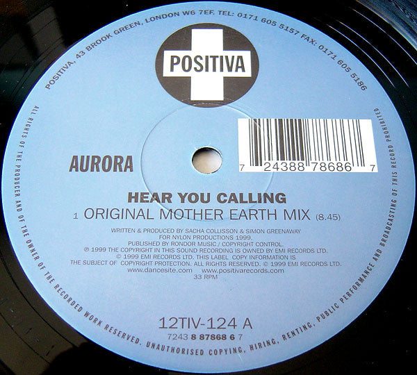 Aurora : Hear You Calling (12")