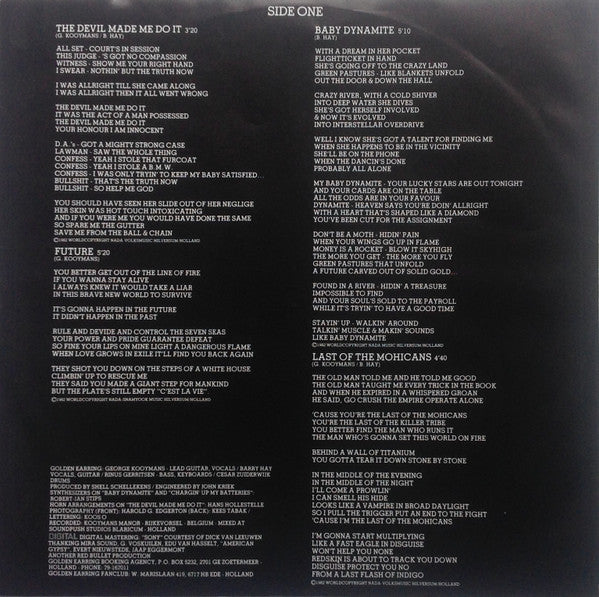 Golden Earring : Cut (LP, Album)