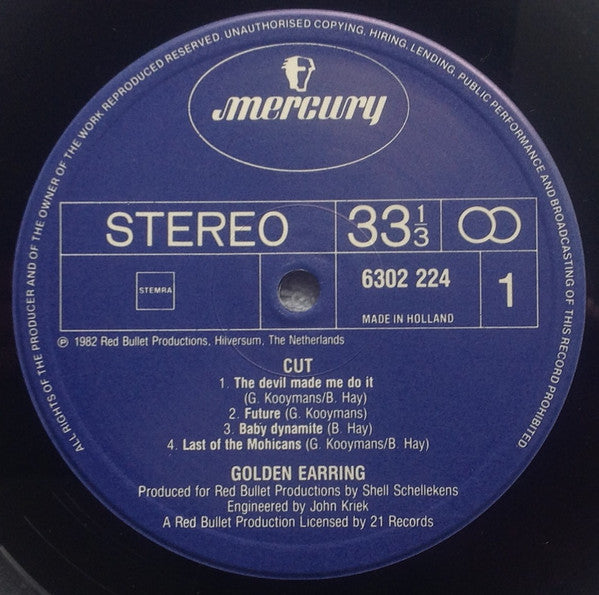 Golden Earring : Cut (LP, Album)