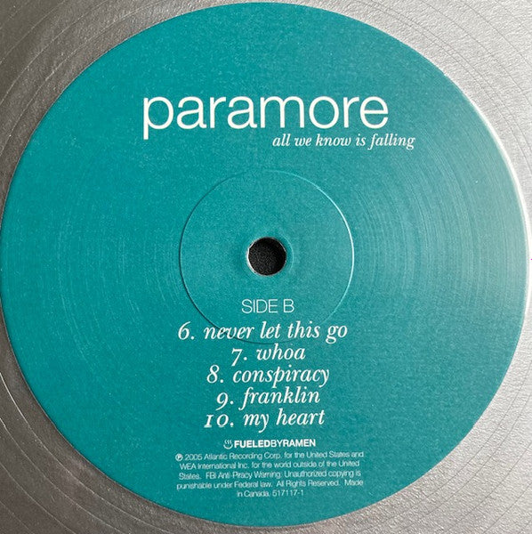 Paramore : All We Know Is Falling (LP, Album, RE, Sil)