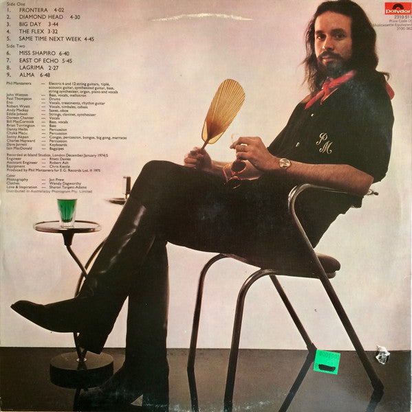 Phil Manzanera : Diamond Head (LP, Album, RE)