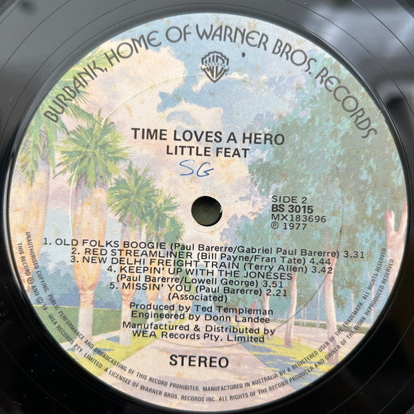 Little Feat : Time Loves A Hero (LP, Album)