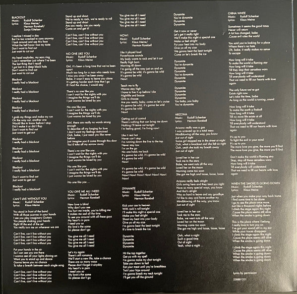 Scorpions : Blackout (LP, Album, RE, S/Edition, Cry)