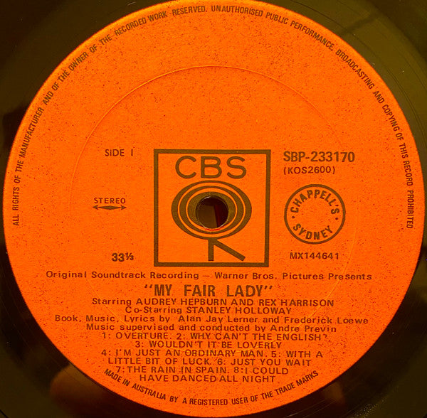 Various : My Fair Lady (LP, Album, Cha)