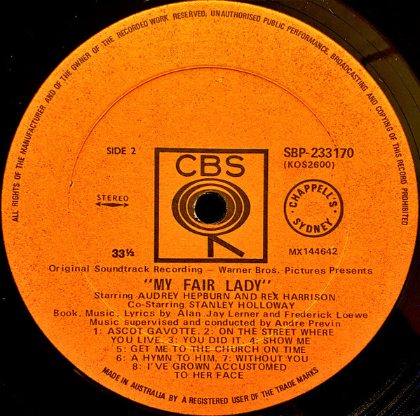 Various : My Fair Lady (LP, Album, Cha)