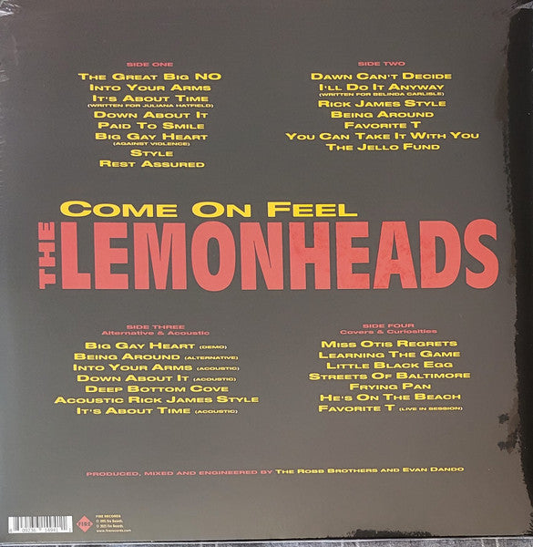 The Lemonheads : Come On Feel The Lemonheads (LP, Album, RE + LP, Comp + 30t)