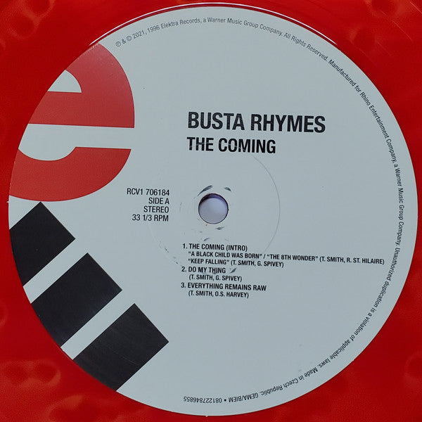 Busta Rhymes : The Coming (2xLP, Album, Club, Ltd, Num, RE, RM, Red)