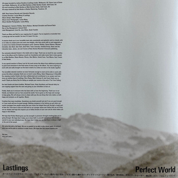 Lastlings : Perfect World (LP, Album, Opa)