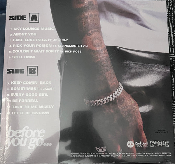 Blxst : Before You Go  (LP, Mixtape, Eco)