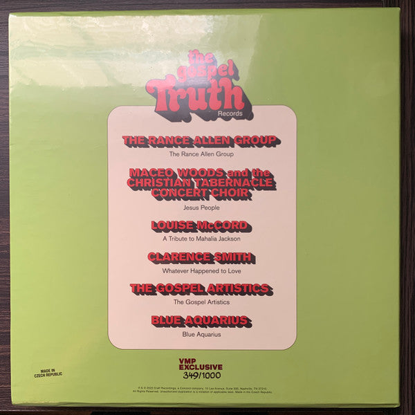 Various : Truth Is Where It's At: The Best Of Gospel Truth (Box, Comp, Club, Ltd, Num + LP, Album, RE, 180 + L)