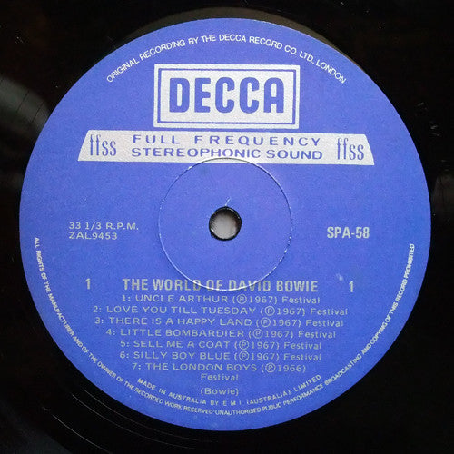 David Bowie : The World Of David Bowie (LP, Comp)