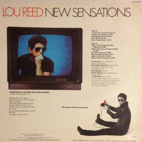 Lou Reed : New Sensations (LP, Album)