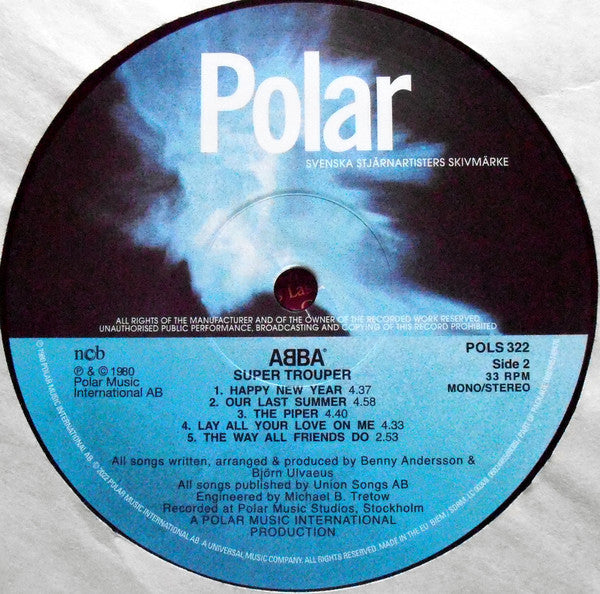 ABBA : Super Trouper (LP, Album, RE, RM, 180)