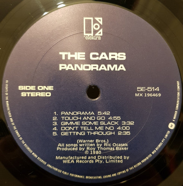 The Cars : Panorama (LP, Album, Dar)