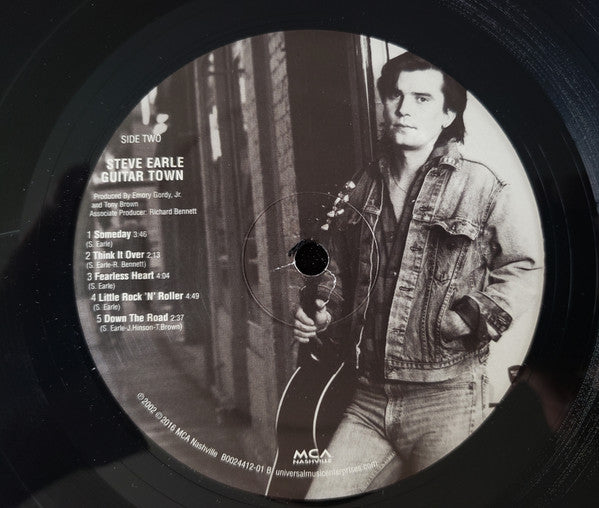 Steve Earle : Guitar Town (LP, Album, RE, 180)