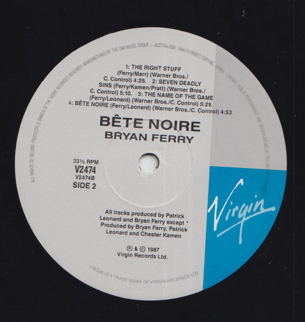 Bryan Ferry : Bête Noire (LP, Album + 12", EP + Ltd)