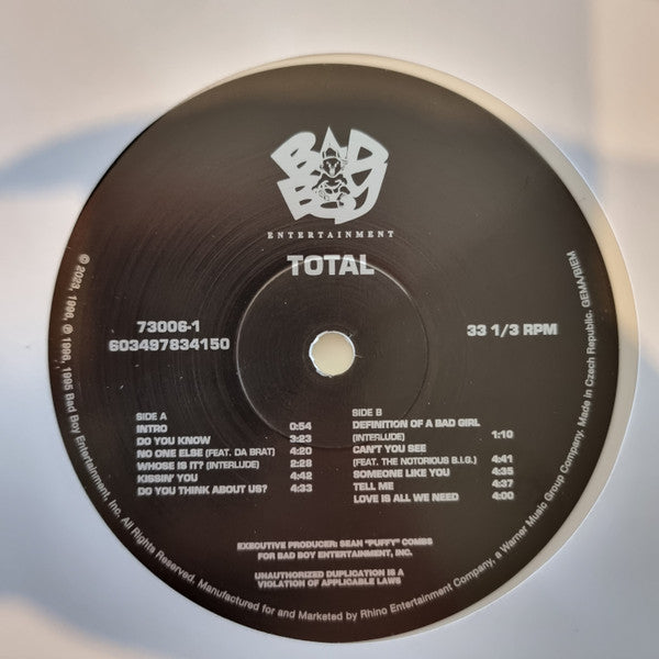 Total : Total (LP, Whi + LP, S/Sided, Etch + Album, Ltd, RE)