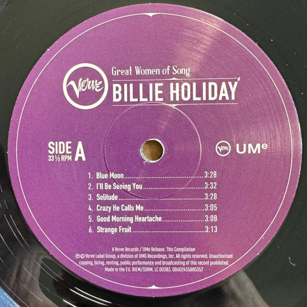 Billie Holiday : Great Women Of Song (LP, Comp)
