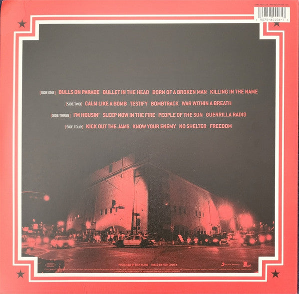 Rage Against The Machine : Live At The Grand Olympic Auditorium (2xLP, Album, RE, RP)
