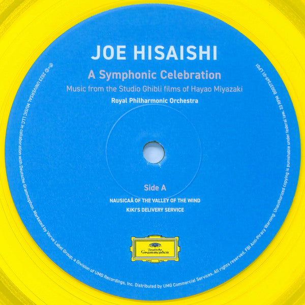Joe Hisaishi, Royal Philharmonic Orchestra : A Symphonic Celebration (Music From The Studio Ghibli Films Of Hayao Miyazaki) (2xLP, Album, Ltd, Yel)