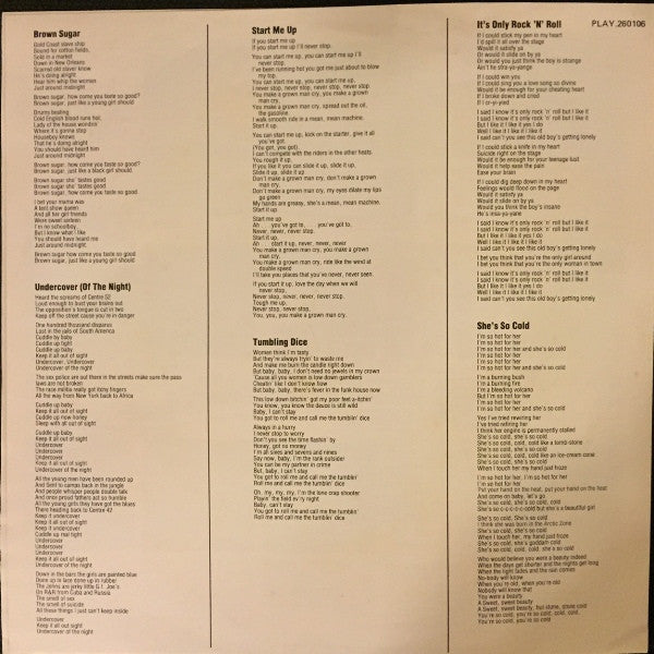 The Rolling Stones : Rewind (1971-1984) (LP, Comp)