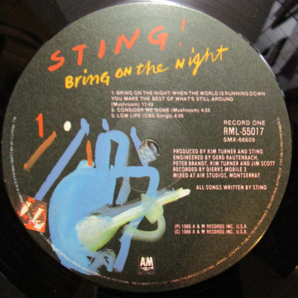 Sting : Bring On The Night (2xLP, Album)