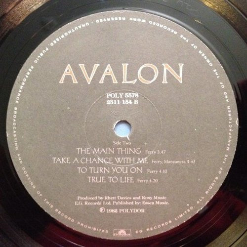Roxy Music : Avalon (LP, Album)