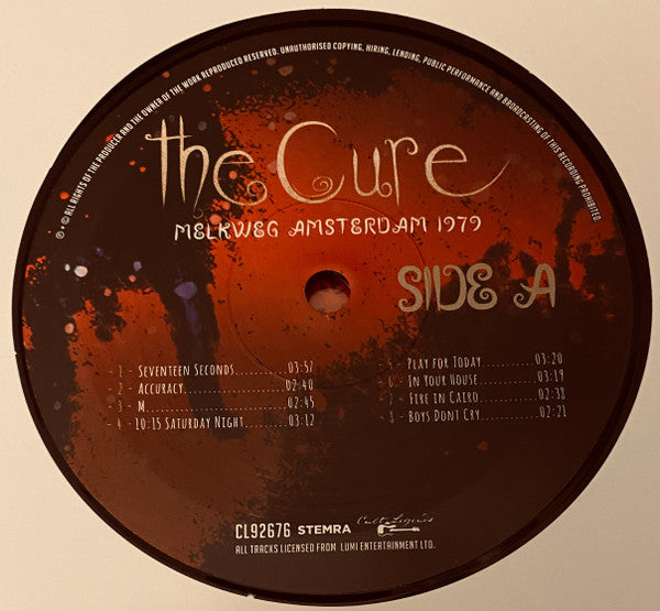 The Cure : Melkweg Amsterdam 1979 (LP, Unofficial)