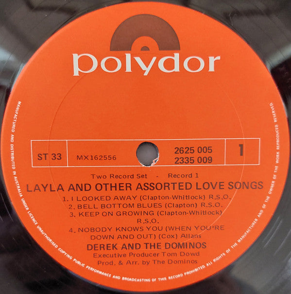 Derek And The Dominos* : Layla And Other Assorted Love Songs (2xLP, Album)