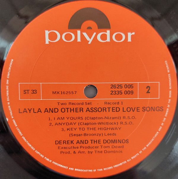 Derek And The Dominos* : Layla And Other Assorted Love Songs (2xLP, Album)