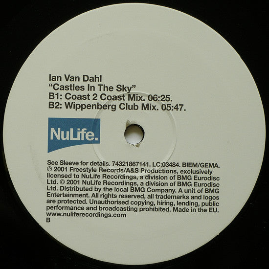 Ian Van Dahl : Castles In The Sky (12", Single)