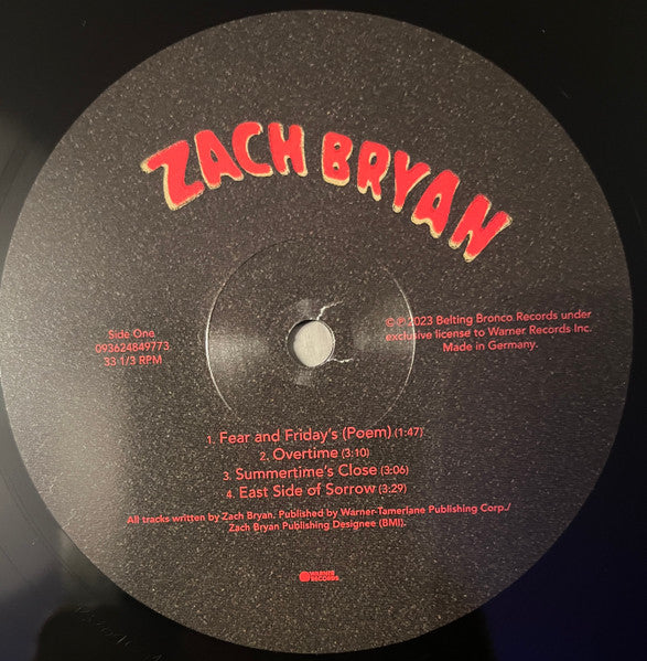 Zach Bryan : Zach Bryan (2xLP, Album)