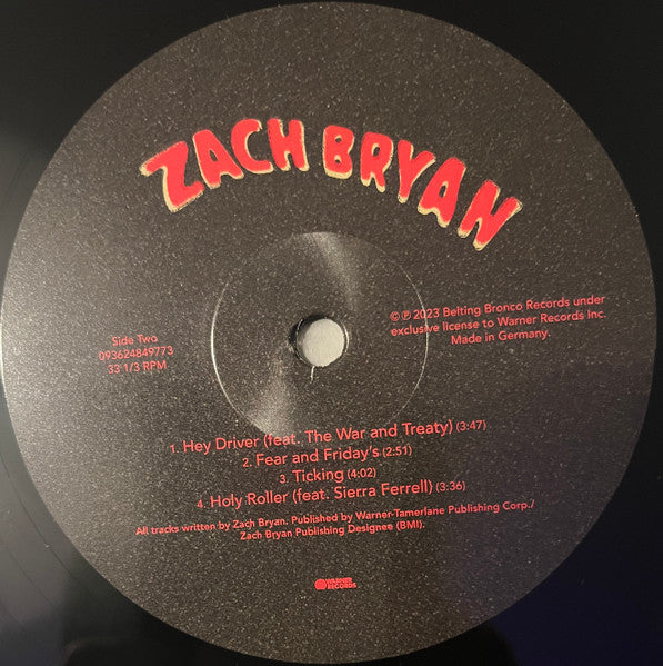 Zach Bryan : Zach Bryan (2xLP, Album)