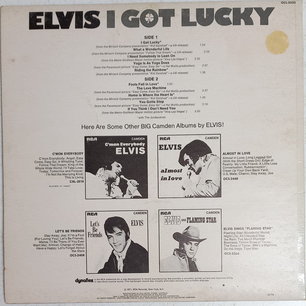 Elvis Presley : I Got Lucky (LP, Comp)